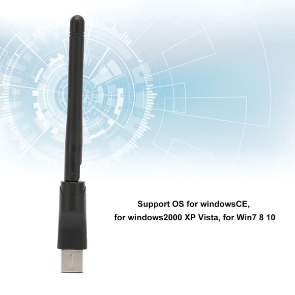 Trådlös Wifi USB-dongel för förbättrad dataöverföring, bred räckvidd och ultrasnabb accesspunkt, stöder operativsystem: WindowsCE, Windows2000,