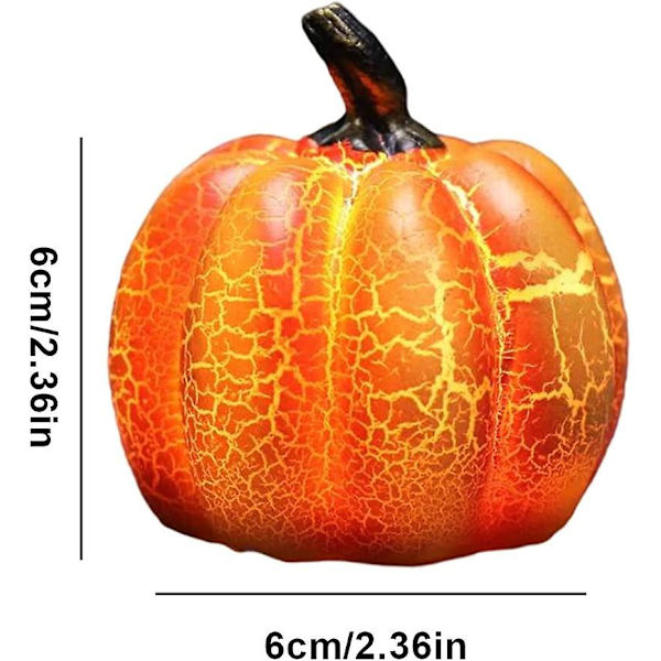 Græskar Lanterne Halloween Harpiks Græskar Lampe Led Batteridrevet