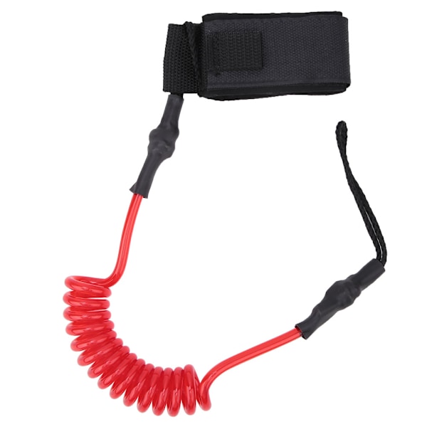 Hållbar TPU elastisk fotrep leash fotled stretchbar för paddelbräda surfbräda röd vit
