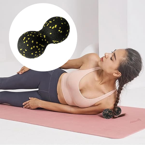 Dobbelt Lacrosse Massagebold til Triggerpunktterapi, Peanut Massagebold til Myofascial Release og Dybvævsmassage, Multi-brug Massage