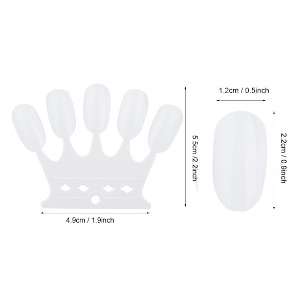 50 st nagelkonstövningstips manikyr poleringsgel färgdisplay nagellack visningsverktyg 1#