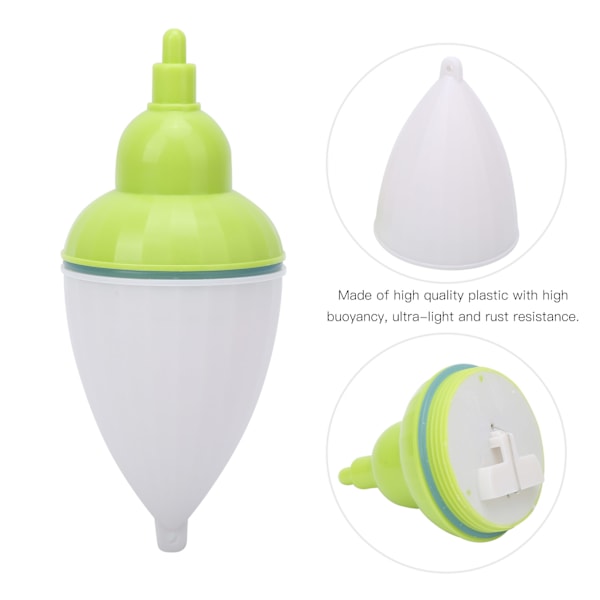 2 st plast LED fiskeflöte bobber elektronisk induktion för nattfiske fiskeredskap kit 28127-C50