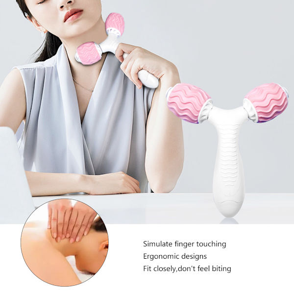 Q2L Handhållen typ Y Roller Massager Yoga Ben Slankande Muskel Eliminering Träningsutrustning