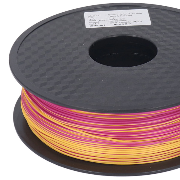 Silke Filament 1.75mm Guld och Purpurröd Glansig PLA Proppfri 3D-skrivarfilament