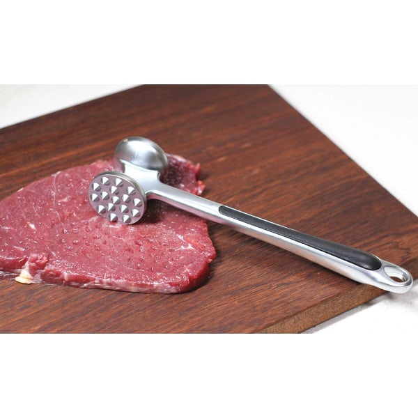Köttmörare Dubbelsidig köttklubba för att platta till kött