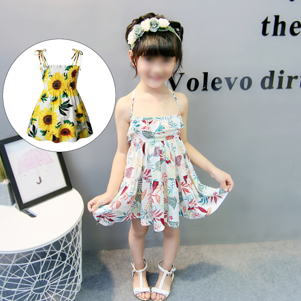 Baby Girl kläder sommar blommiga slip klänningar, små barn 130cm 254f |  130cm | Fyndiq