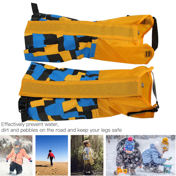 Barn Öken Sandtät Skoöverdrag Leggings Gaiters Stövlar Överdrag för Vandring Ridning(Tryckpasta )
