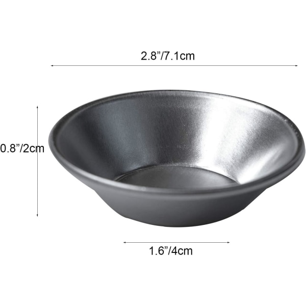 24-pack äggformar, små pajformar, dessertformar, bakformar, muffinsformar, kakformar, bakverktyg, runda, återanvändbara, non-stick