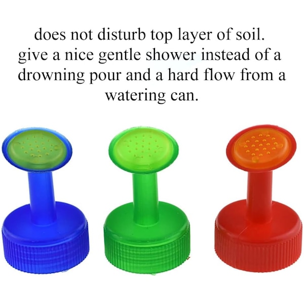 Eleganta Plastflasklock Spridare För Bonsai Vattenkanna, Sprinklerhuvuden Med Bra Tätning Mjuk Stråle För Inomhus Växtskola Trädgårdsväxter