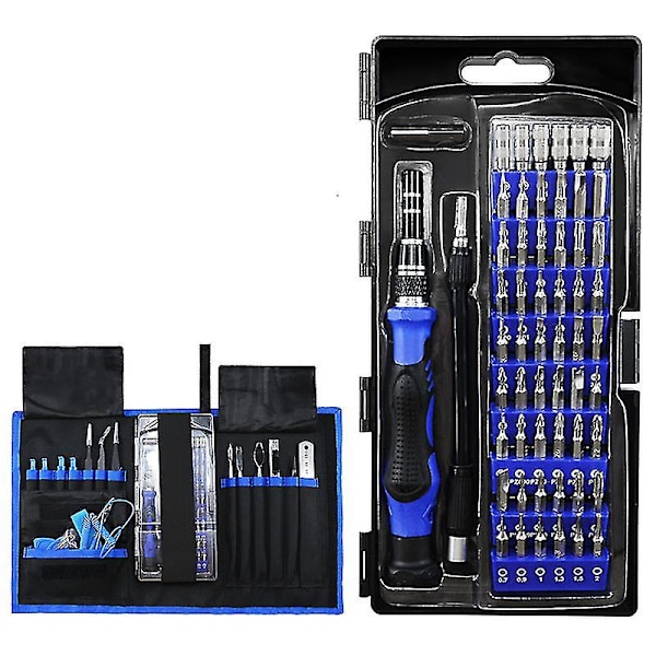 Precisionsskruvmejselset 76 i 1 Magnetisk reparationsverktygssats med bärbar väska Kompatibel med spelkonsol Tablet PC