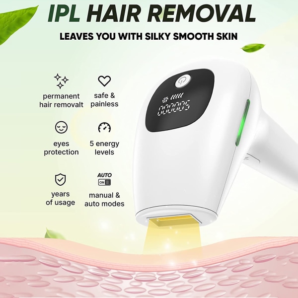 IPL hårborttagningssystem, ansikte och kropp permanent smärtfritt hår