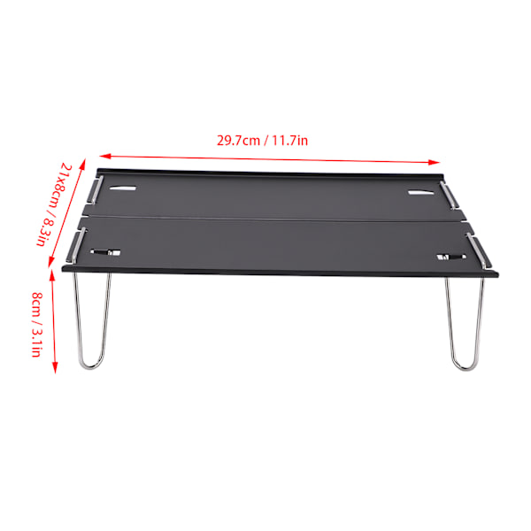 Utomhus hopfällbart bord bärbart aluminiumlegering lätt mini bord för backpacking camping vandring