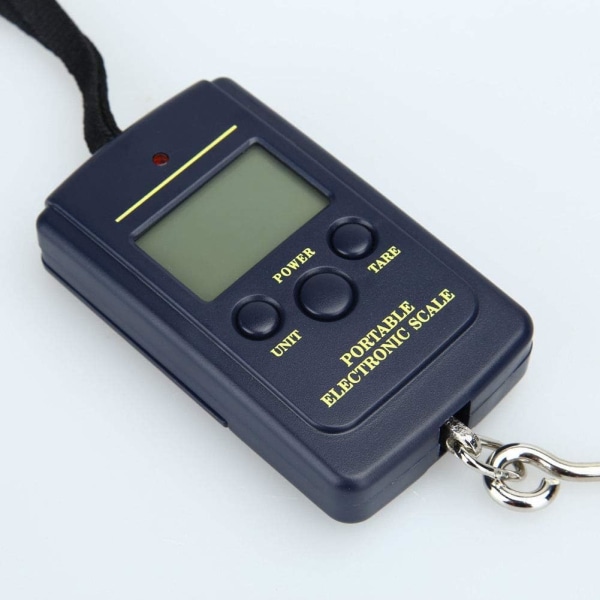 Fiskvåg Bagagevåg, Fiskvåg Portabel Våg 40 kg Fickstorlek Multifunktionell Pro Våg med Tareringsfunktion Bakgrundsbelyst LCD-display för Fiske,