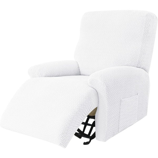 Stretch Relax Armchair Cover, Jacquard Relax Armchair Cover 4 Pieces Relax Armchair Cover Non-Slip Removable Washable Recliner Chair Cover for Living