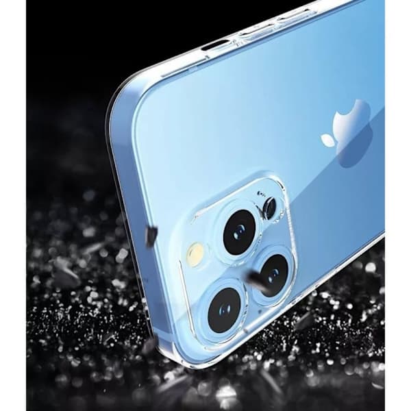 iPhone 15 TPU Skal Extra Kameraskydd Transparent
