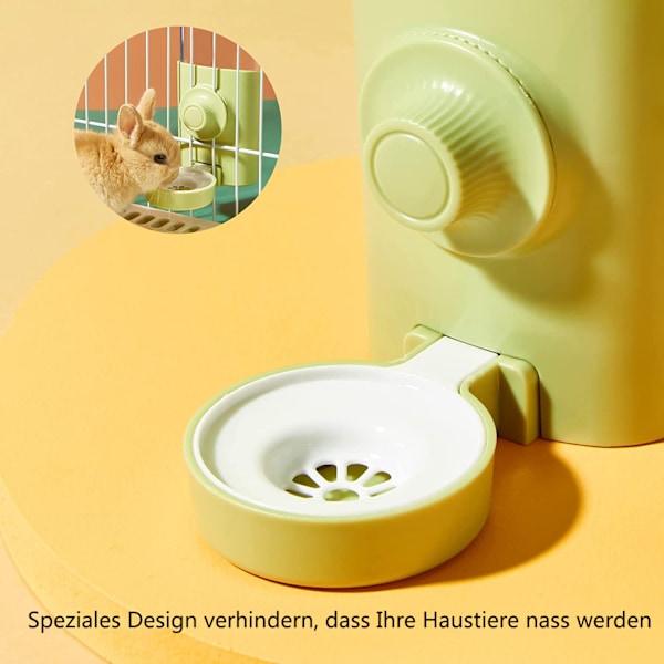 Vattenflaska för husdjur, säkra giftfria material hängande läckagesäker vattendispenser ger färskt vatten, toppfyllningsdesign för enkel påfyllning, tyst automatisk