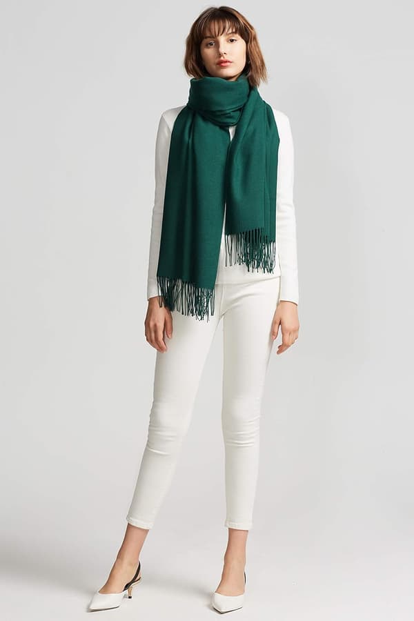 Skjerf Kvinner Menn Pashmina Sjal Høst Vinter Bryllup Silkeaktig