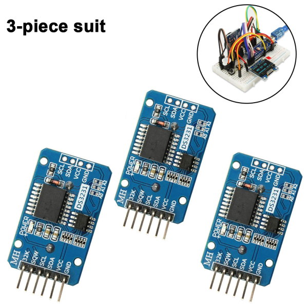 3-delad uppsättning DS3231 AT24C32 IIC RTC-klockmodul Realtidsklockmodul för Arduino