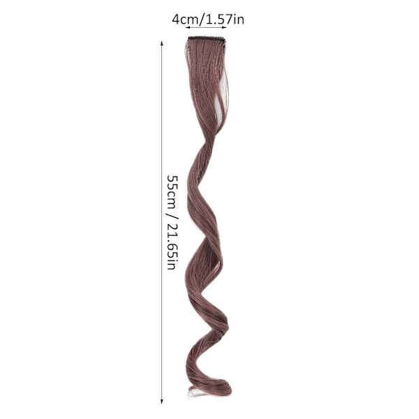 5 st Clip in Hairpiece Färgad Hairpiece Clip Hair Extension Hairpiece för Cosplay PartyLjus Lila