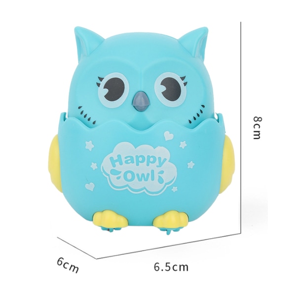 Press Sliding Owl Toy Push and Go Friction Powered Mobile Owl