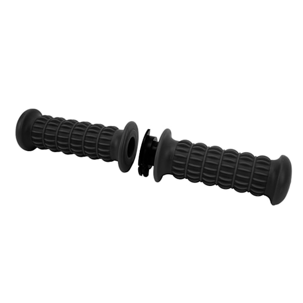 1 Par 22mm Motorcykel Styre Universal Mjuk Grepp Gasreglage Passar för Scooter GY6 50cc 80cc 125c 150cc Svart