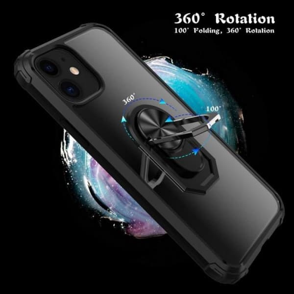 Akryl ringholder telefondeksel egnet for iPhone 12/12 Pro