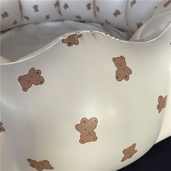 Blomblad simbassäng, bärbar hopfällbar PVC baby blomblad uppblåsbar pool för inomhus utomhus typ 3