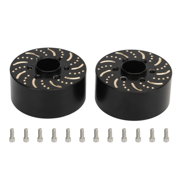 Mässing Hjulvikter Mässing 6 Håls Hjul Hex Nav Adapter Vikt för 1.9in 2.2in Beadlock Hjulfälg 22mm