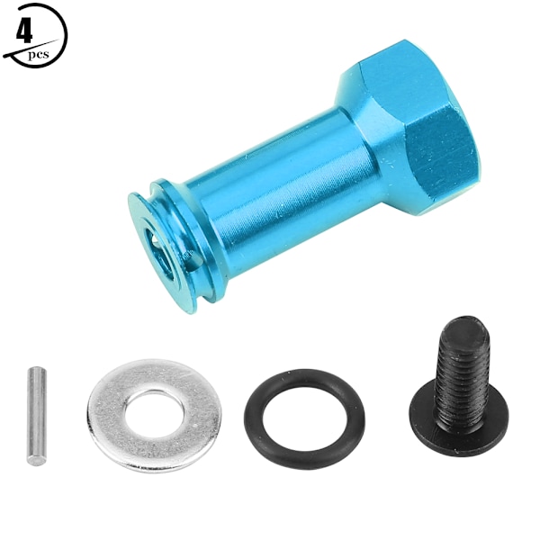 Förlängningskoppling 24 mm längre kombinationsadapter för Traxxas Slash 1/16 RC-bil (blå)