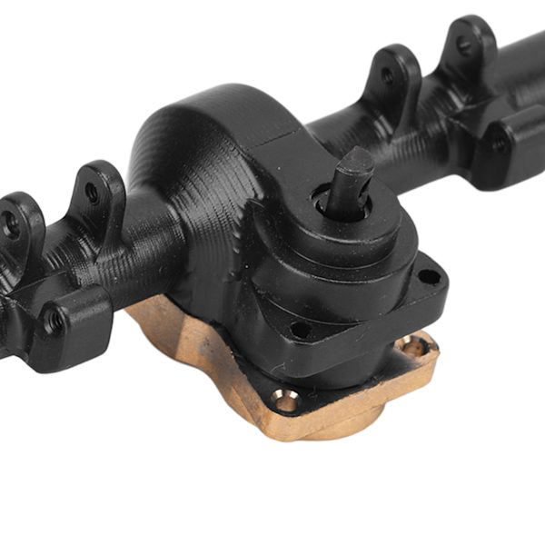 Komplett bakaxel i aluminiumlegering för Axial SCX24 AXI90081 1/24 RC-bildelar Svart
