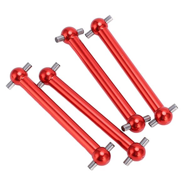4 st RC metallhundbensdrivaxel fram och bak universal hundben för Tamiya TT02B 1/10 RC biluppgraderingsdelar röd