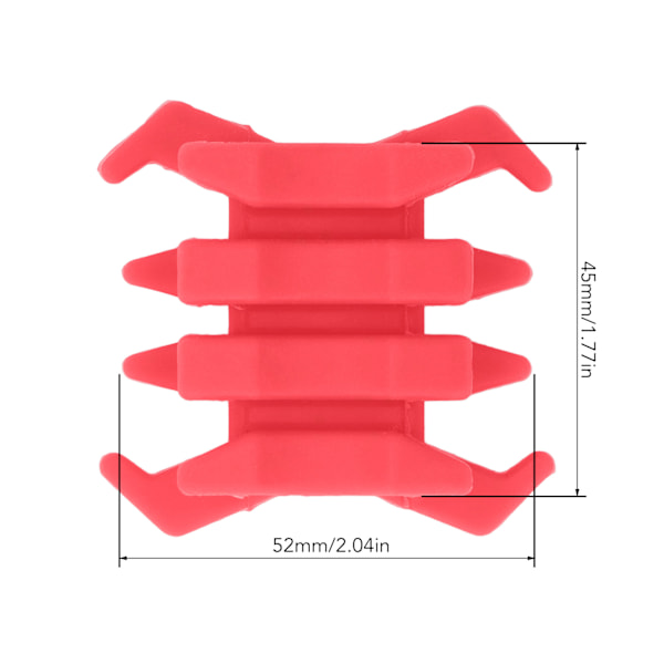 1 par gummibågsdämpare för bågskytte, vibrationsdämpare, krabbaformad stabilisator för split limb compoundbågar, röd
