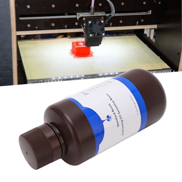 3D-skrivarharts LCD DLP Fotopolymerharts UV-härdning Hög hårdhet Seghet 500g Transparent