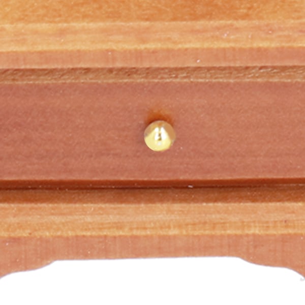 1:12 Dockhus Klädspegel med Låda Miniatyr Möbler Dekoration TillbehörBrun