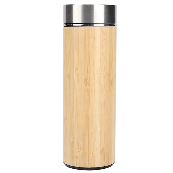 Isolerad Termosmugg, Allsidig Resemugg för Cold-Brew Kaffe, Håller Drycker Vid Optimal Temperatur, Miljövänlig Bambu, Mångsidig Användning,