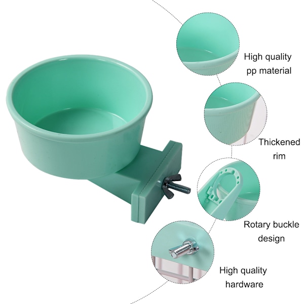 Slide-N-Lock Djurskål Mångsidig Design, Kvalitetssäkra Material för Hållbarhet och Enkel Åtkomst till Mat och Vatten, Perfekt för Ditt Djurs Hälsa