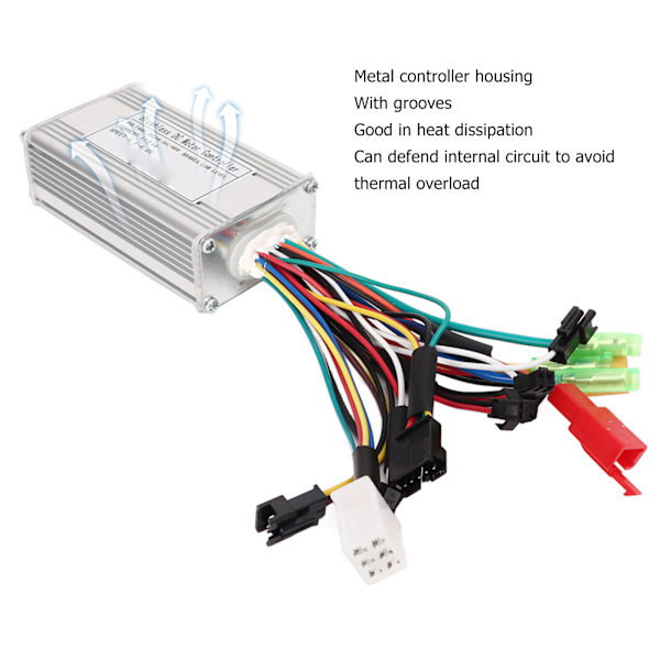Elcykelmotorstyrenhet Kit LCD-mätare Tumgas PAS-set för borstlös motor 24V 36V 48V