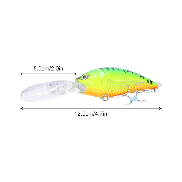 8 st fiskehård crankbait 22g Wobble Multi Jointed Artificial Lures för djupfiske Saltwater