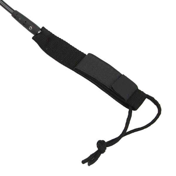 Surfboard Leash Hög elasticitet TPU Svart Justerbar Spiralformad Surfing Benrem för Paddleboards Longboards 12ft/3,66m