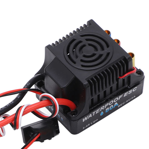 RC Borstlös Vattentät Combo 80A ESC 3650 2300KV Motor Kit med Programmeringskort 4mm Bananplugg för 1/8 1/10 RC Bil