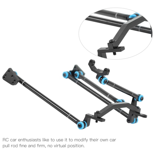 1/10 CNC Dragaxel Dragstång Bas Säte Kit för TF2 RC för Rock Crawler Delar Tillbehör