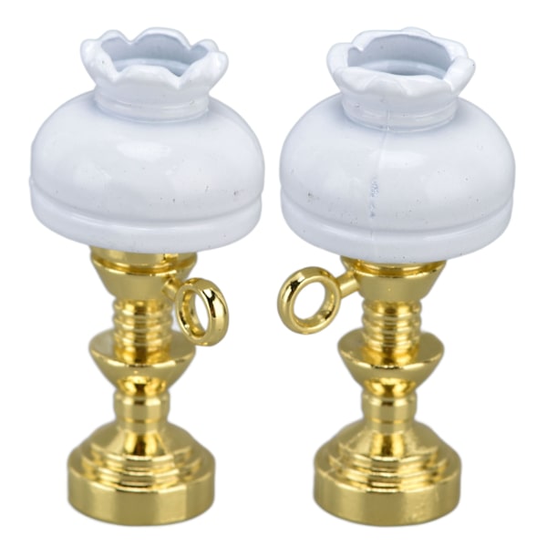 Dockhusbordslampa 1/12 skala retro dekorativ miniatyrdockhuslampa för 3 år och äldre