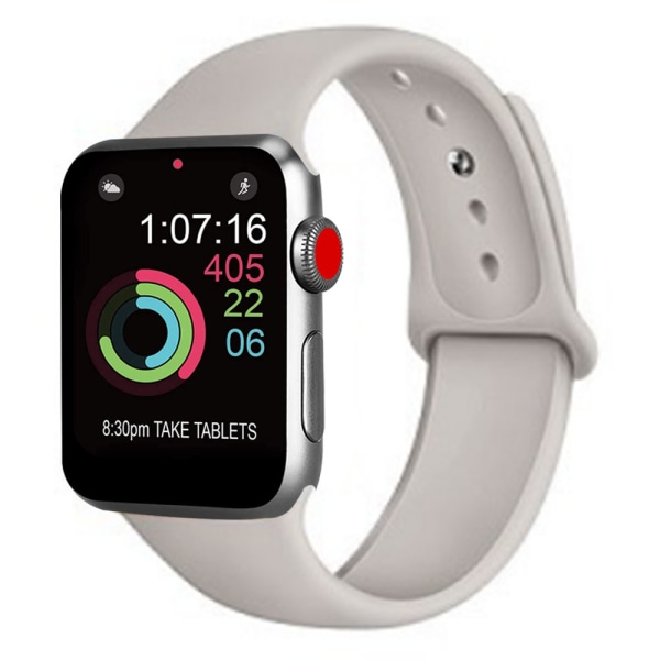 Kompatibel med Apple Watch Strap 42 mm 44 mm mjuk silikon