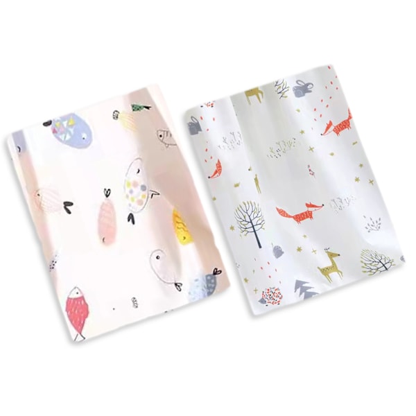 2 st Baby Filtar, Nyfödd Inslagningsfilt, Bomulls Muslin Squares, Multifunktionell Babyfilt, Bomullsfilt för Nyfödda Pojkar och Flickor 85*85cm