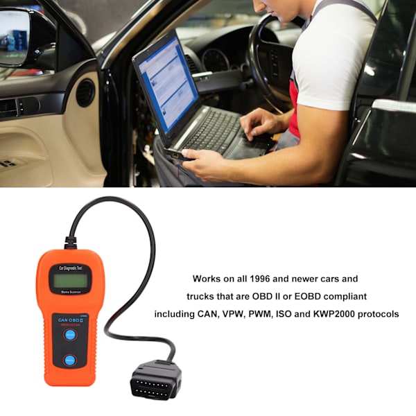 OBD2 Diagnostiskt Verktyg Motor Skanner Felkodläsare OBDII Programmeringsskanner