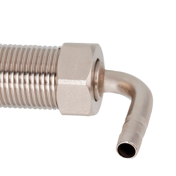 Flow Controller Ølkran for Kegerator-systemer, tappekran i rustfritt stål med krombelagt skaft G5/8, full 0-100% flowkontroll for