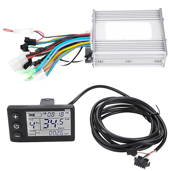 Vattentät LCD-displaypanel Elektrisk cykel E-cykel Scooter Borstlös regulator Kit(450W48V )