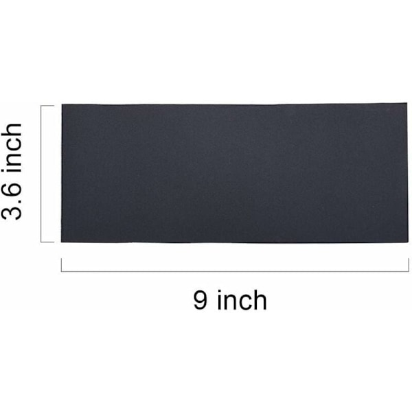 Sandpapper av kiselkarbid, blandat paket, Odd Jobs Fasteners slippapper för möbelfinish, 12 st, 22,9 x 9,1 cm, vått och torrt sandpapper för
