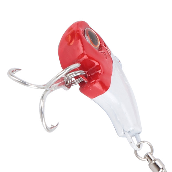 Metall Mini VIB med sked Trout Fiske Lure 9g Sjunkande Beten Roterande Svans Fiskeutrustning