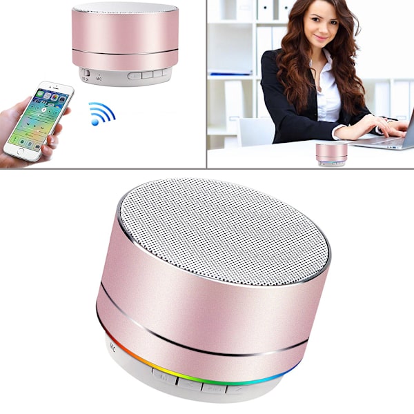 Trådlös Bluetooth-högtalare - Mini LED Bästa multifunktionella bärbara inomhus- och utomhusstereo Bluetooth-högtalare Bas HD Surround, inbyggd mikrofon, FM